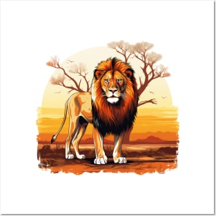 Wild African Lion Posters and Art